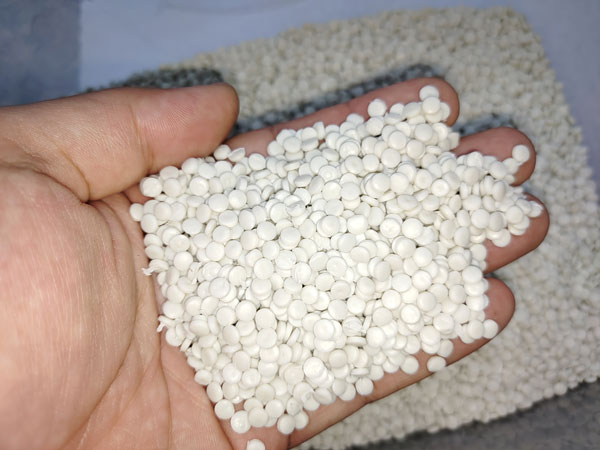 三明白色HDPE再生塑料颗粒