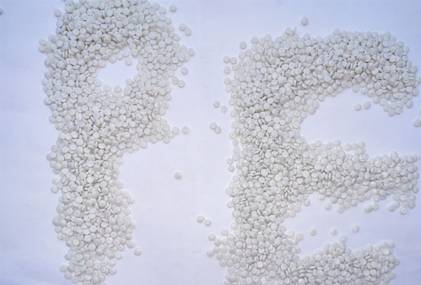 三明白色中空HDPE再生料